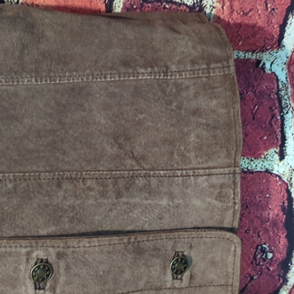 Vintage Women's size 7.5 Suede Jacket - Picture 8 of 16